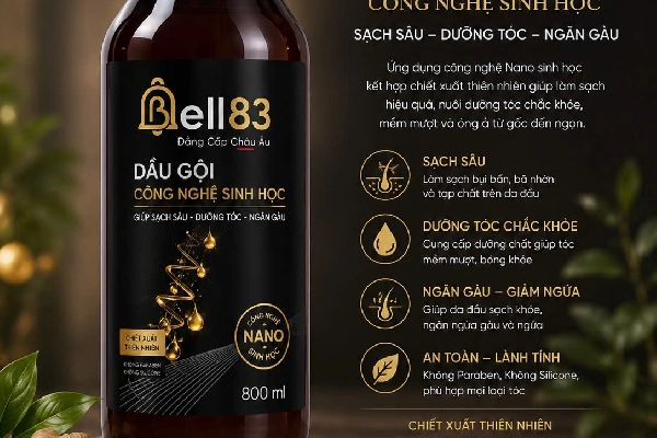 BELL83 RA MẮT CẶP DẦU GỘI & DẦU XẢ CÔNG NGHỆ SINH HỌC THẢO DƯỢC SẠCH SÂU DƯỠNG TÓC MỀM MƯỢT SUÔN ÓNG